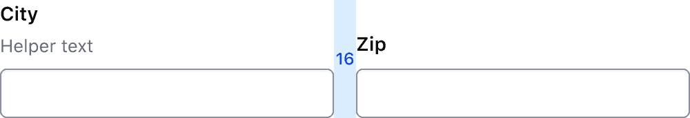 Baseline alignment within a set